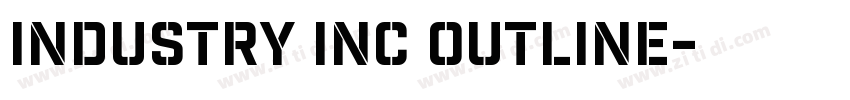 Industry Inc Outline字体转换